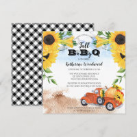 Fall Pumpkin Truck | Sunflowers Baby BBQ Shower In