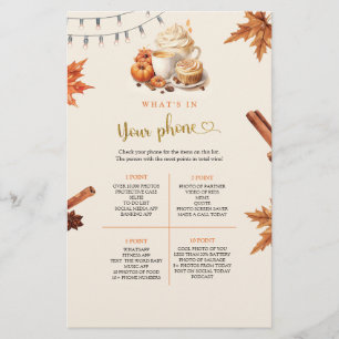 Fall Pumpkin What's In Your Phone Game