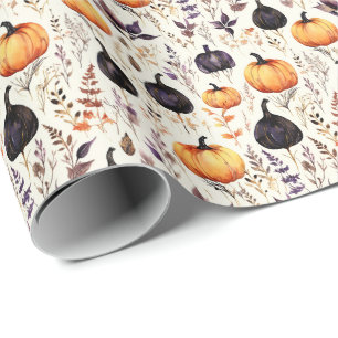 Fall Pumpkin Wrapping Paper