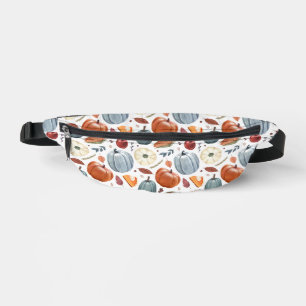 Fall Pumpkins & Autumn Leaves Pattern Bum Bags