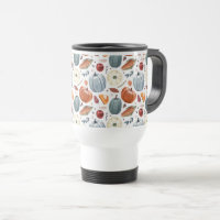 Fall Pumpkins & Autumn Leaves Pattern