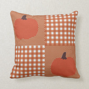 Fall Pumpkins Burnt Orange Cushion