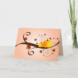 Fall pumpkins - Card