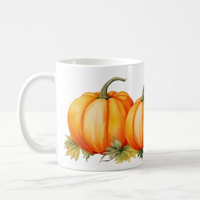 Fall Pumpkins  Coffee Mug (Left)