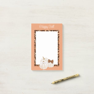 Fall Pumpkins Cute Happy Fall Post-it Notes