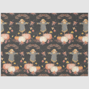 Fall Pumpkins Harvest Floral Autumn Leaf Decoupage Tissue Paper