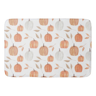 Fall Pumpkins & Leaves Bath Mat