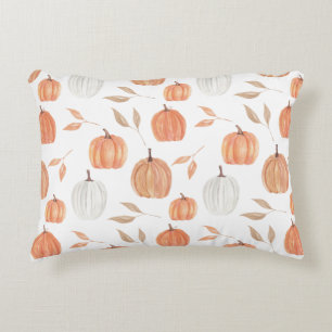 Fall Pumpkins & Leaves Decorative Cushion