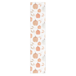 Fall Pumpkins & Leaves Short Table Runner