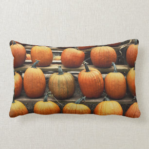 Fall pumpkins lumbar cushion