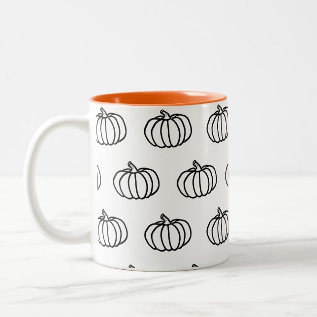 Fall Pumpkins Mug (Left)