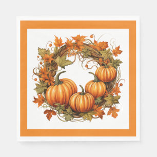 Fall Pumpkins Napkin