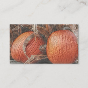 Fall Pumpkins Nature Art Business Card