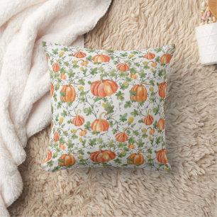 Fall Pumpkins on the Vine Cushion