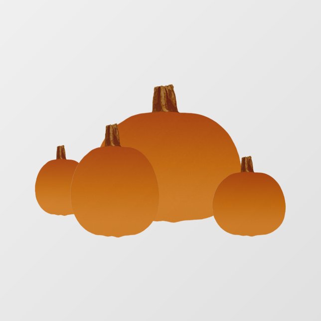 Fall Pumpkins Window Cling (Sheet)