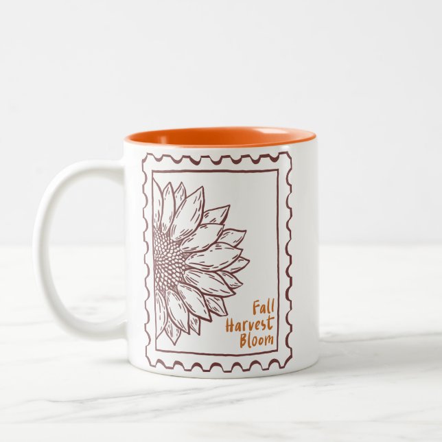 Fall Quote  Two-Tone Coffee Mug (Left)