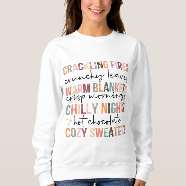 Fall Quotes  Sweatshirt (Front)