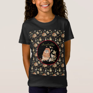 Fall Racoon Customise Text and Colour T-Shirt