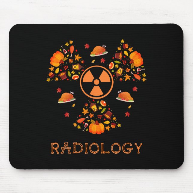 fall radiology tee thanksgiving radiologist xray t mouse mat (Front)