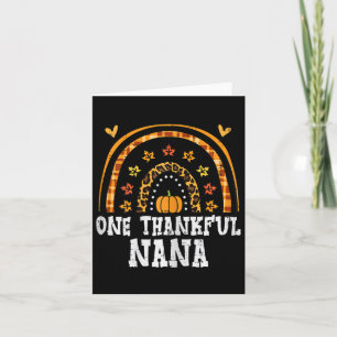 Fall Rainbow Thankful Nana Thanksgiving Family Mim Card