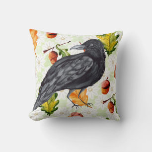 Fall Raven Cushion