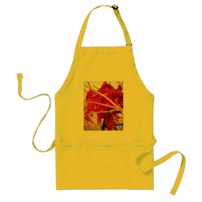 Fall Red Leaves/Autumn Standard Apron (Front)