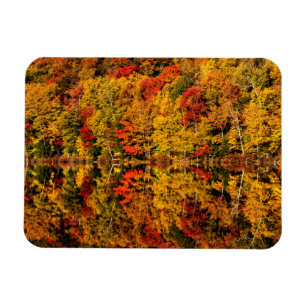 Fall Reflection on Russell Pond New Hampshire Magnet