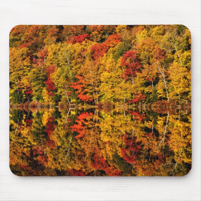 Fall Reflection on Russell Pond | New Hampshire Mouse Mat (Front)