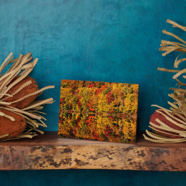 Fall Reflection on Russell Pond | New Hampshire Plaque (Side)