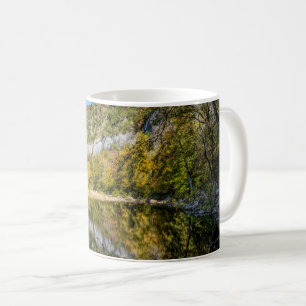 Fall Reflections At Buffalo National River Coffee Mug