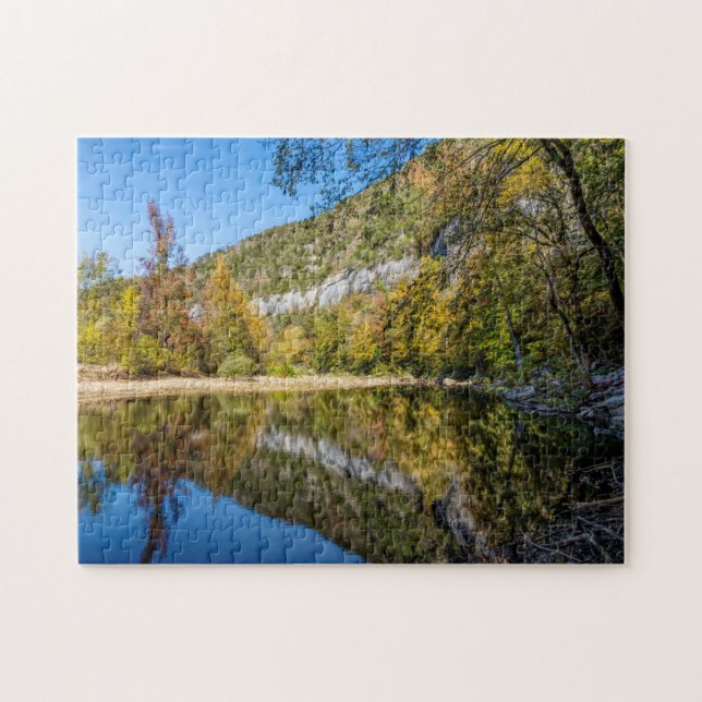 Fall Reflections At Buffalo National River Jigsaw Puzzle (Horizontal)