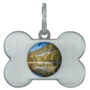 Fall Reflections At Buffalo National River Pet Tag