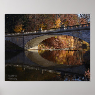 Fall Reflections at the Vanderbilt Estate Poster