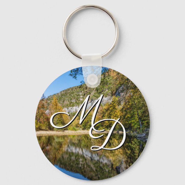 Fall Reflections Buffalo National River Key Chain (Front)