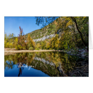 Fall Reflections Buffalo River Thank You Card