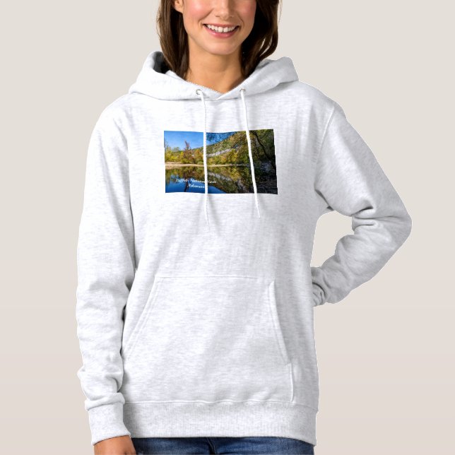 Fall Reflections Buffalo River Women's Hoodie (Front)