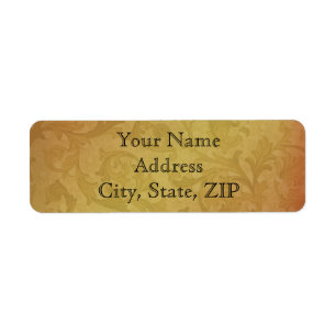 Fall Regency in Black and Gold Damask Anniversary