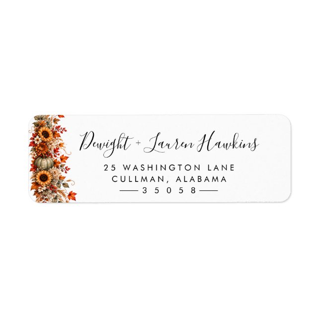 Fall | Return Address Label (Front)