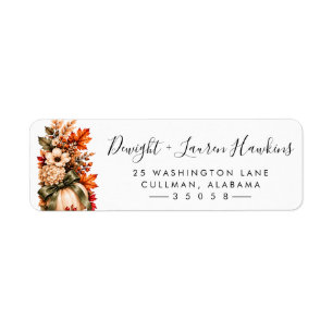 Fall   Return Address Label