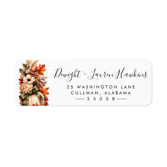 Fall | Return Address Label (Front)