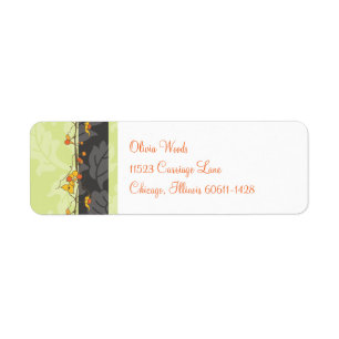 Fall Return Address Label   Bittersweet