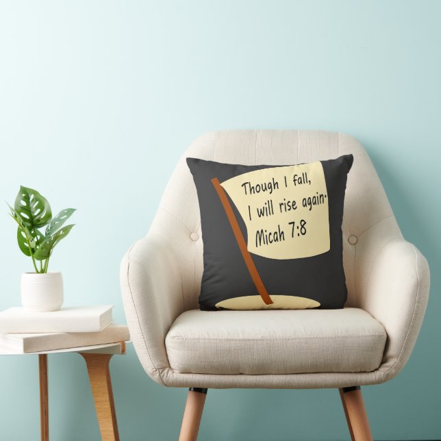 FALL & RISE Bible Verse Cushion (Chair)