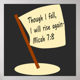FALL & RISE Bible Verse Poster