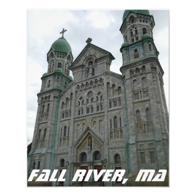 Fall River, MA Massachusetts Famous Architecture Photo Print (Front)