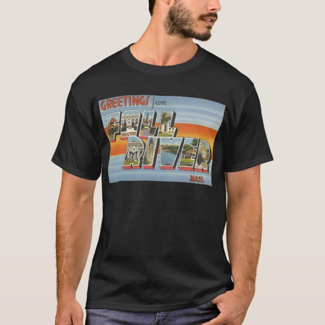 Fall River, Massachusetts Landmarks T-Shirt (Front)