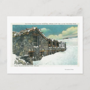 Fall River Pass Trail Ridge Museum Bldg Postcard
