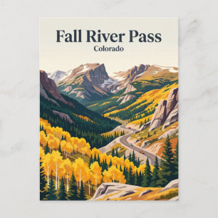 Fall River Pass USA Postcard
