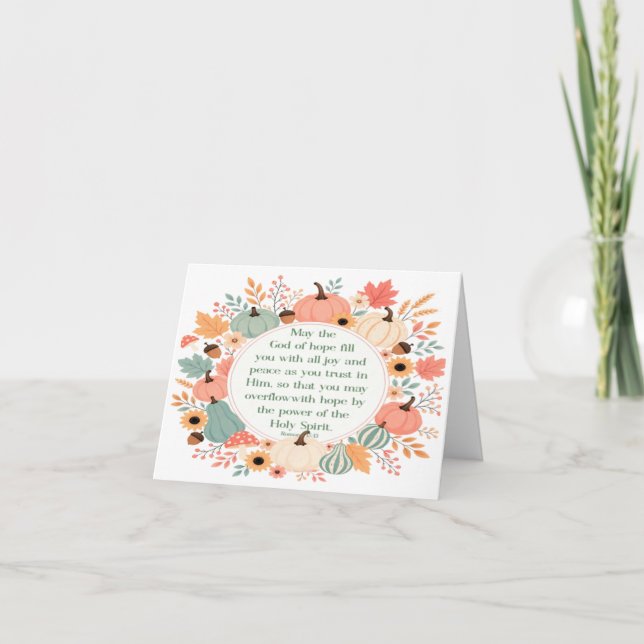 Fall Romans 15: 13 Card (Front)