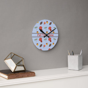 Fall Round Clock