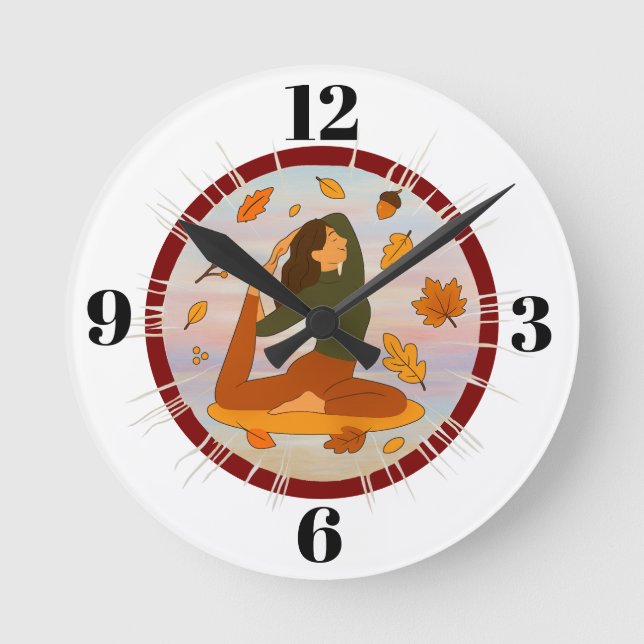 Fall Round Clock (Front)
